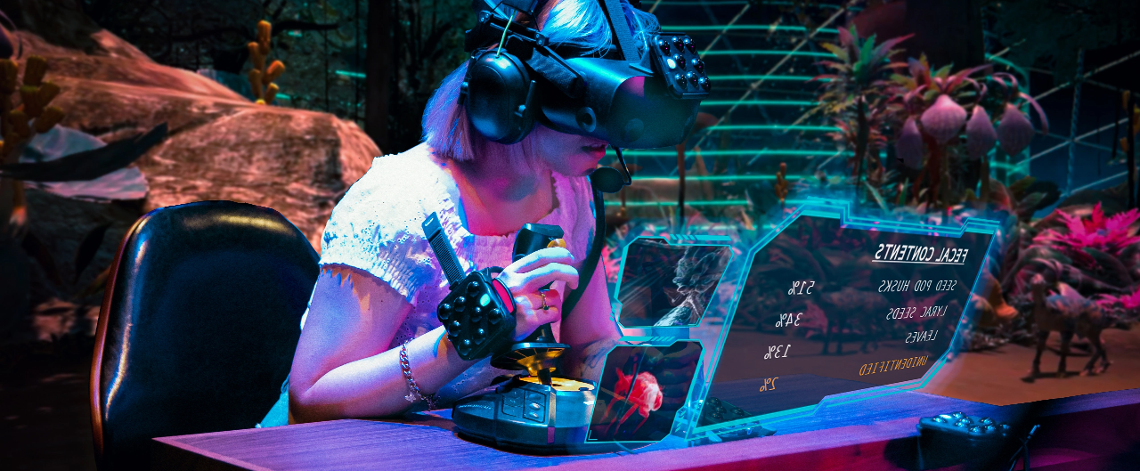 Student doing VR Experience Image